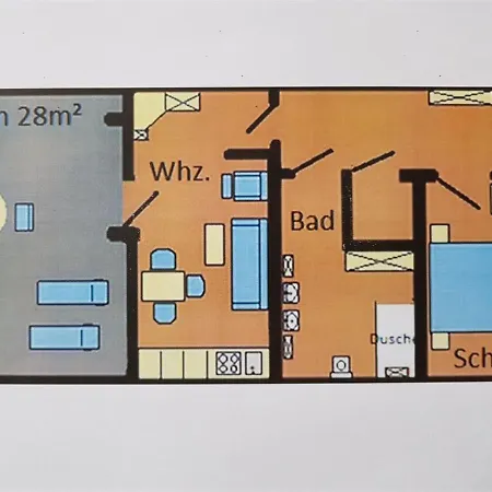 아파트 Ferienwohnung Abendrot Und Hafeneinfahrt 웨케문데